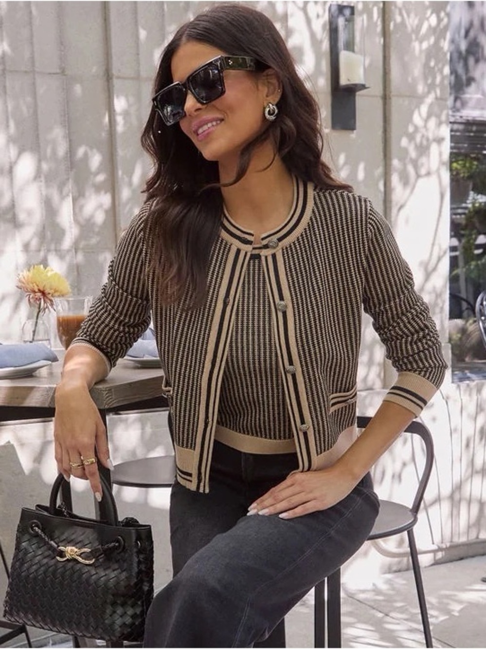 Vici Warm Thoughts Button Down Cardigan & sleeveless sweater